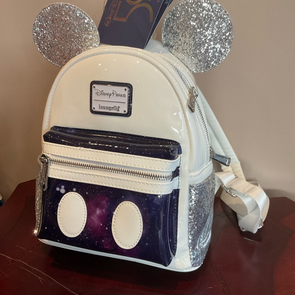 Disney Parks Mickey Mouse MMA Space Mountain Loungefly NWT - Picture 6 of 8